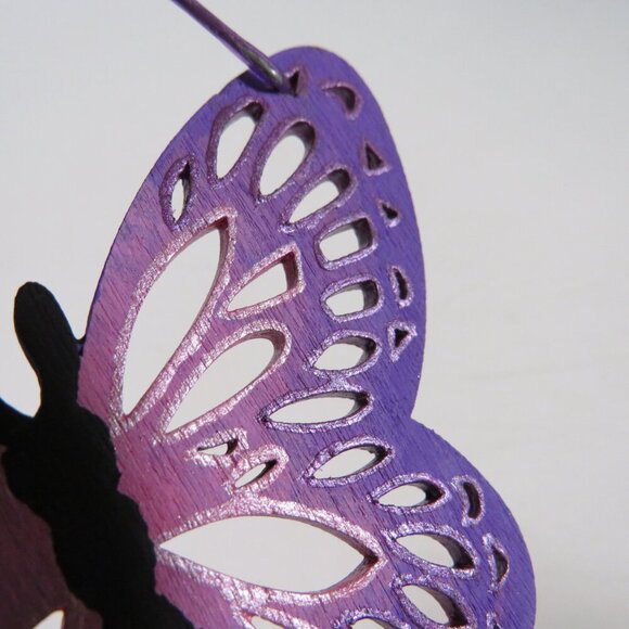 Butterfly Laser Cut Wooden Ornament Hangs - Picture 4 of 6